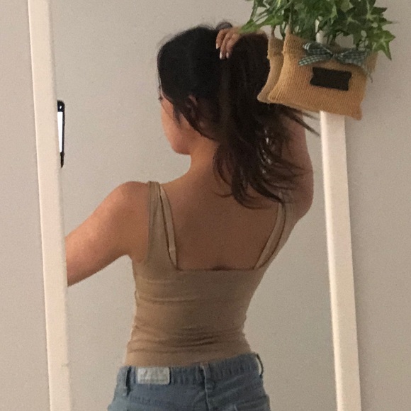 Nude squareneck bodysuit 🙈 - Picture 2 of 3